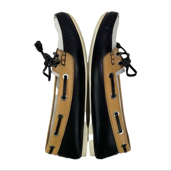 TOD'S Color block Leather Lace & Bow Driving Shoes Topsiders Moccasins Size 36 - Picture 2 of 16